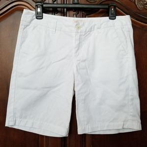 NWOT Merona White Bermudas